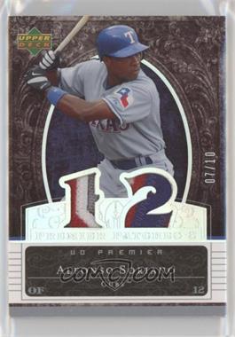 2007 Upper Deck Premier - Premier Patches 2 - Holofoil #PP2-AS.2 - Alfonso Soriano (Number) /10