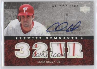 2007 Upper Deck Premier - Premier Remnants 4 - Autographs #PR4-CU - Chase Utley /15