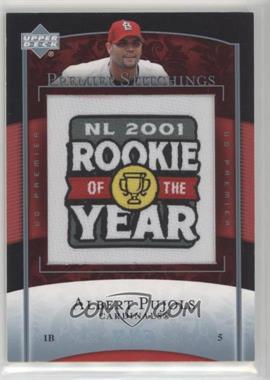 2007 Upper Deck Premier - Premier Stitchings - Platinum 35 #PS-65 - Albert Pujols /35 [Noted]