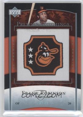 2007 Upper Deck Premier - Premier Stitchings - Platinum 35 #PS-75 - Frank Robinson /35