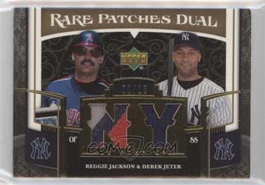 2007 Upper Deck Premier - Rare Patches Dual - Gold #RP2-RD - Derek Jeter, Reggie Jackson /25 [Good to VG‑EX]