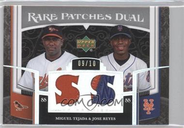 2007 Upper Deck Premier - Rare Patches Dual - Platinum #RP2-TR - Miguel Tejada, Jose Reyes /10