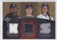 Prince Fielder, Justin Morneau, Mark Teixeira #/50