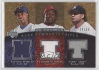 Alfonso Soriano, Vladimir Guerrero, Bobby Abreu #/50