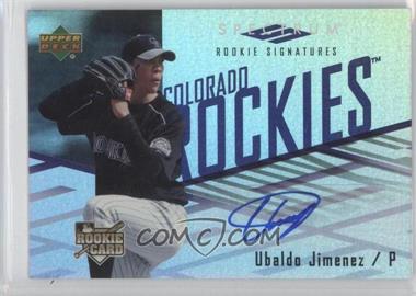 2007 Upper Deck Spectrum - [Base] #149 - Rookie Signatures - Ubaldo Jimenez