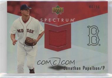 2007 Upper Deck Spectrum - Swatches - Patch #SSW-PA - Jonathan Papelbon /50 [Noted]