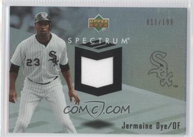 2007 Upper Deck Spectrum - Swatches #SSW-JE - Jermaine Dye /199 [Noted]