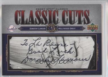 2007 Upper Deck Sweet Spot Classic - Classic Cuts #SSC-CC.DL - Dorothy Lamour /17