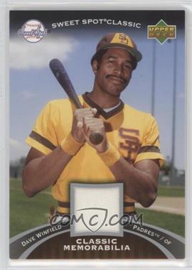 2007 Upper Deck Sweet Spot Classic - Classic Memorabilia #CM-DW - Dave Winfield