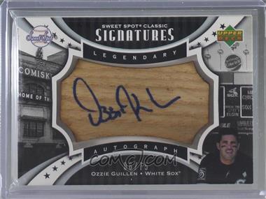 2007 Upper Deck Sweet Spot Classic - Legendary Autograph - Barrel Blue Ink #SPS-OG - Ozzie Guillen /75