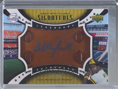 2007 Upper Deck Sweet Spot Classic - Legendary Autograph - Leather Blue Ink #SPS-DW - Dave Winfield /25 [EX to NM]