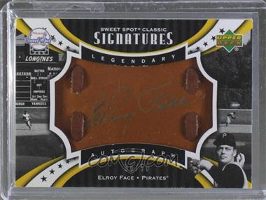 2007 Upper Deck Sweet Spot Classic - Legendary Autograph - Leather Blue Ink #SPS-EF - Elroy Face /75