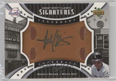 2007 Upper Deck Sweet Spot Classic - Legendary Autograph - Leather Gold Ink #SPS-HB - Harold Baines /50
