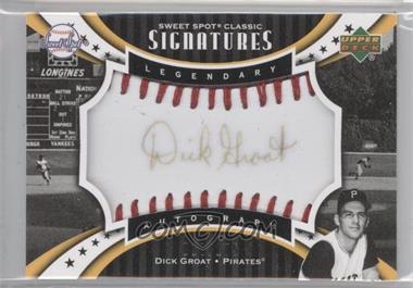 2007 Upper Deck Sweet Spot Classic - Legendary Autograph - Red Stitch Black Ink #SPS-DG - Dick Groat /175