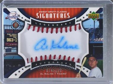 2007 Upper Deck Sweet Spot Classic - Legendary Autograph - Red Stitch Blue Ink #SPS-AK - Al Kaline /125