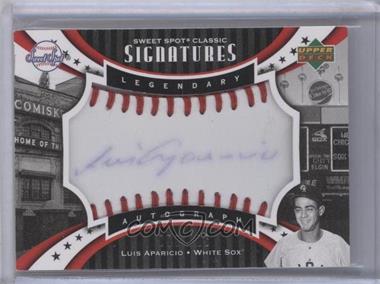 2007 Upper Deck Sweet Spot Classic - Legendary Autograph - Red Stitch Blue Ink #SPS-LA - Luis Aparicio /125