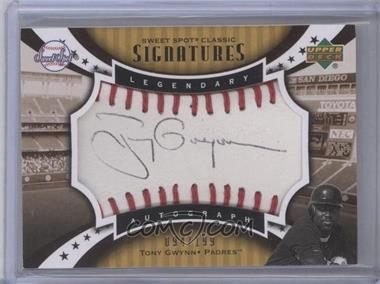 2007 Upper Deck Sweet Spot Classic - Legendary Autograph - Sepia Black Ink #SPV-TG - Tony Gwynn /199