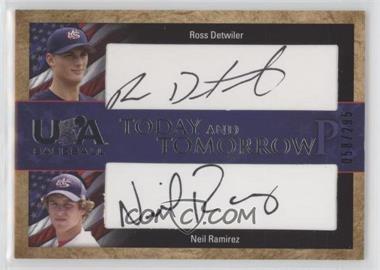 2007 Upper Deck USA Baseball National Teams - Today and Tomorrow Dual Autographs - Black Ink #TT-3 - Ross Detwiler, Neil Ramirez /295