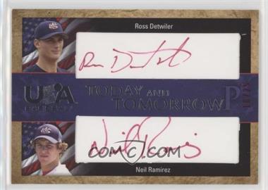 2007 Upper Deck USA Baseball National Teams - Today and Tomorrow Dual Autographs - Red Ink #TT-3 - Ross Detwiler, Neil Ramirez /25