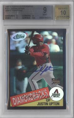 2007 eTopps - [Base] - Autographs #70 - Justin Upton /899 [BGS 9 MINT]