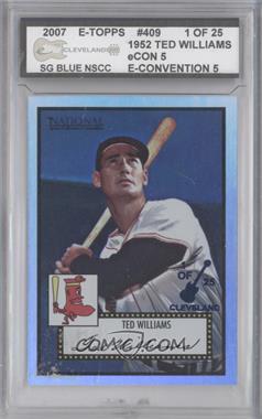 2007 eTopps eCon 5 National Convention - National Convention [Base] - Blue #409 - Ted Williams /25 [Uncirculated]