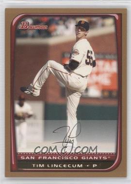 2008 Bowman - [Base] - Gold #44 - Tim Lincecum