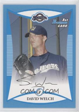 2008 Bowman - Prospects - Blue #BP66 - David Welch /500