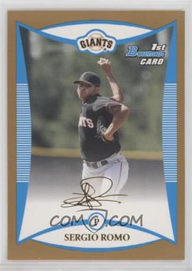 2008 Bowman - Prospects - Gold #BP4 - Sergio Romo