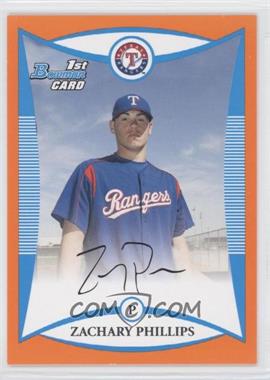 2008 Bowman - Prospects - Orange #BP23 - Zach Phillips /250