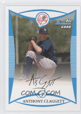 2008 Bowman - Prospects #BP12 - Anthony Claggett