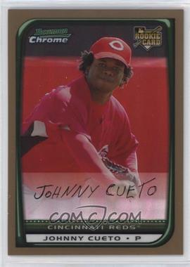 2008 Bowman Chrome - [Base] - Gold Refractor #217 - Johnny Cueto /50