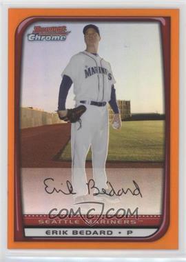 2008 Bowman Chrome - [Base] - Orange Refractor #10 - Erik Bedard /25