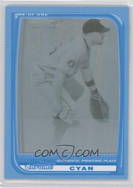 2008 Bowman Chrome - [Base] - Printing Plate Cyan #149 - Nick Johnson /1