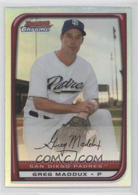 2008 Bowman Chrome - [Base] - Refractor #124 - Greg Maddux