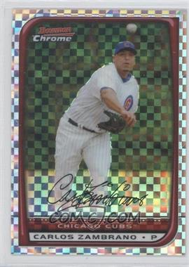 2008 Bowman Chrome - [Base] - X-Fractor #14 - Carlos Zambrano /250