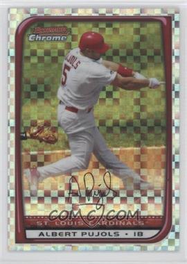 2008 Bowman Chrome - [Base] - X-Fractor #153 - Albert Pujols /250