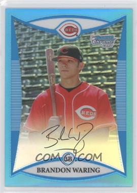 2008 Bowman Chrome - Prospects - Blue Refractor #BCP110 - Brandon Waring /150