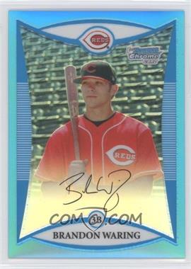 2008 Bowman Chrome - Prospects - Blue Refractor #BCP110 - Brandon Waring /150