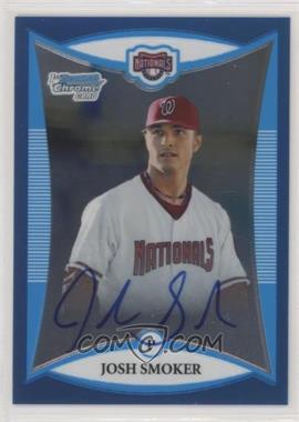 2008 Bowman Chrome - Prospects - Blue Refractor #BCP123 - Prospect Autographs - Josh Smoker /150