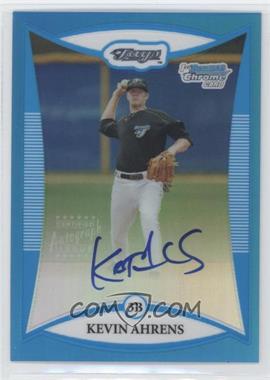 2008 Bowman Chrome - Prospects - Blue Refractor #BCP125 - Prospect Autographs - Kevin Ahrens /150