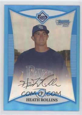 2008 Bowman Chrome - Prospects - Blue Refractor #BCP208 - Heath Rollins /150