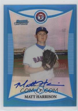 2008 Bowman Chrome - Prospects - Blue Refractor #BCP243 - Prospect Autographs - Matt Harrison /150