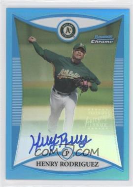 2008 Bowman Chrome - Prospects - Blue Refractor #BCP278 - Prospect Autographs - Henry Rodriguez /150