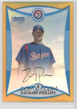 2008 Bowman Chrome - Prospects - Gold Refractor #BCP23 - Zachary Phillips /50