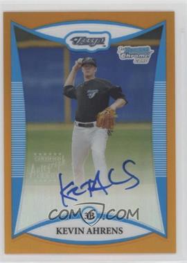 2008 Bowman Chrome - Prospects - Orange Refractor #BCP125 - Prospect Autographs - Kevin Ahrens /25