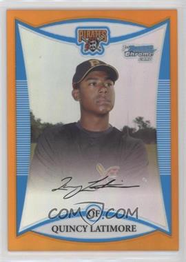 2008 Bowman Chrome - Prospects - Orange Refractor #BCP136 - Quincy Latimore /25