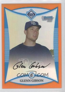 2008 Bowman Chrome - Prospects - Orange Refractor #BCP6 - Glenn Gibson /25