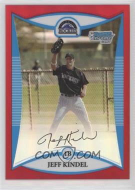 2008 Bowman Chrome - Prospects - Red Refractor #BCP11 - Jeff Kindel /5