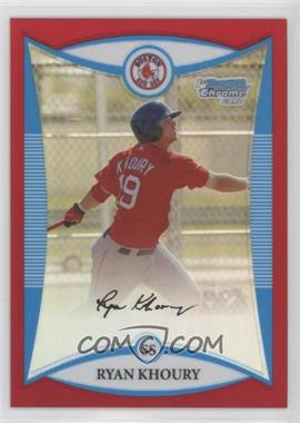 2008 Bowman Chrome - Prospects - Red Refractor #BCP36 - Ryan Khoury /5