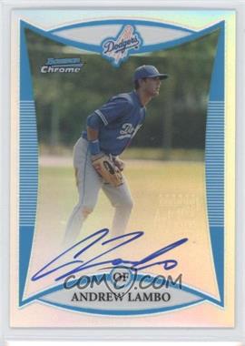 2008 Bowman Chrome - Prospects - Refractor #BCP267 - Prospect Autographs - Andrew Lambo /500